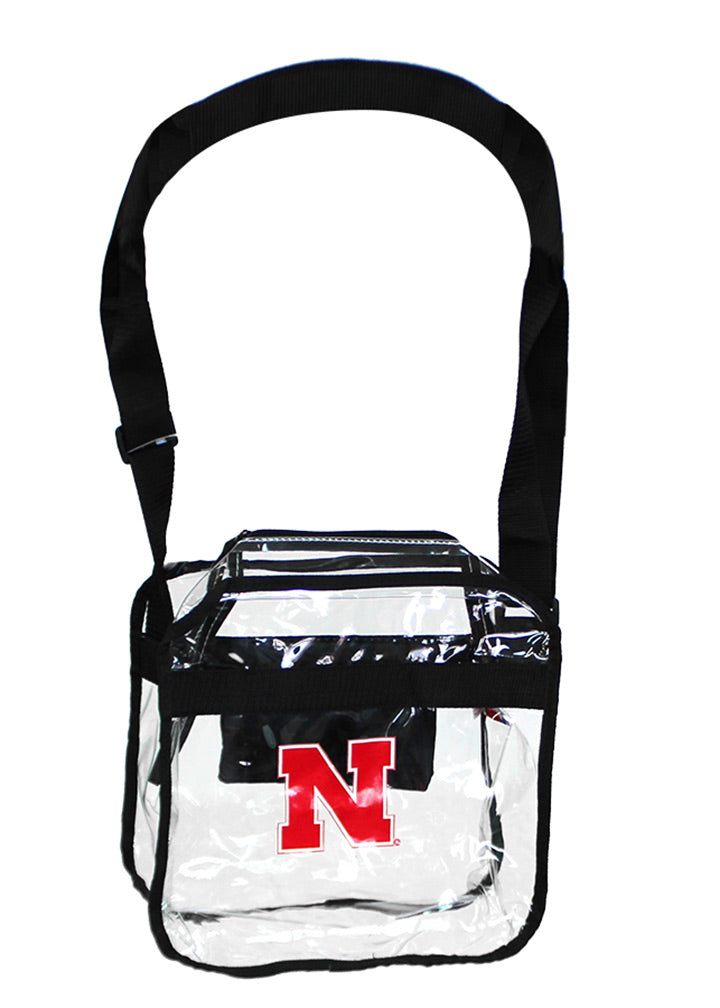 Clear Husker Stadium Crossbody Carryall Bag