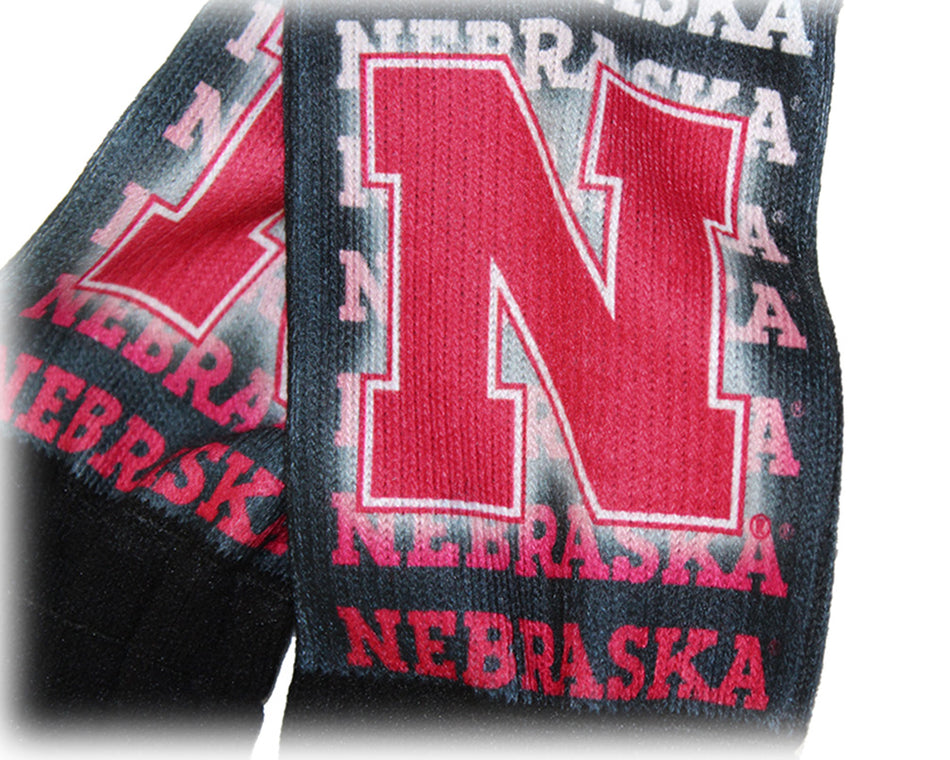 Nebraska Gradient Crew Sock