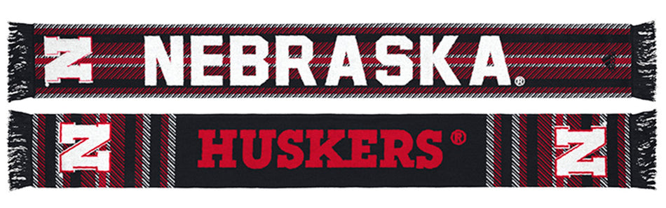 Adidas Jacquard Scarf Nebraska Huskers