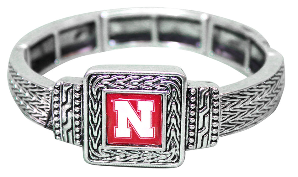 Square Nebraska Stretch Bracelet