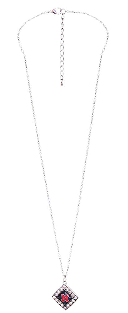 Huskers Rhombus Earring Necklace Set