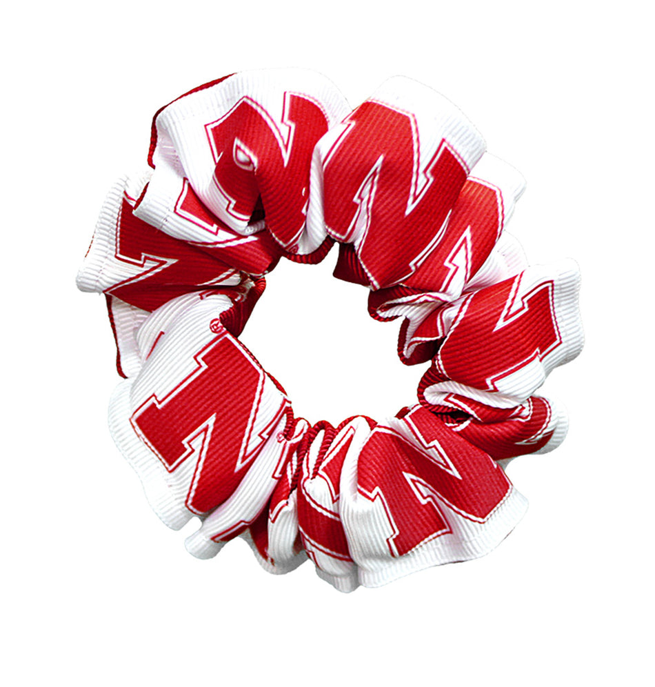 Nebraska Ribbon Scrunchie