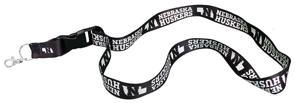Blackout Breakaway Nebraska Lanyard
