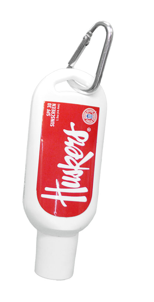 Husker Sunscreen N Carabiner
