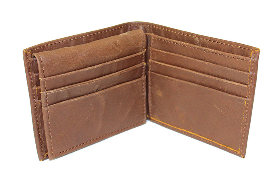 Leather Bi-fold Husker Wallet