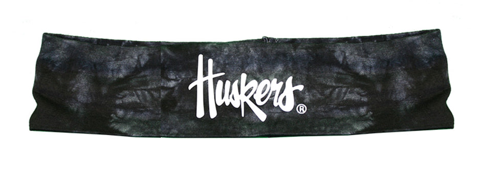 Black Tie Dye Huskers Headband