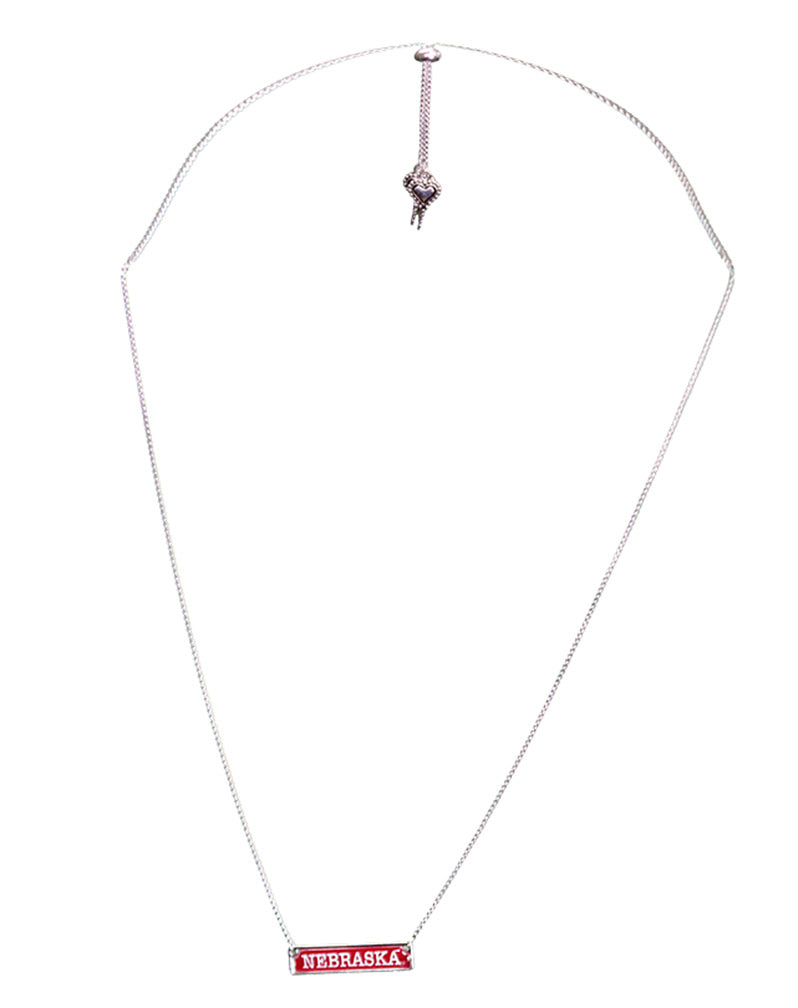 Nebraska Nameplate Necklace