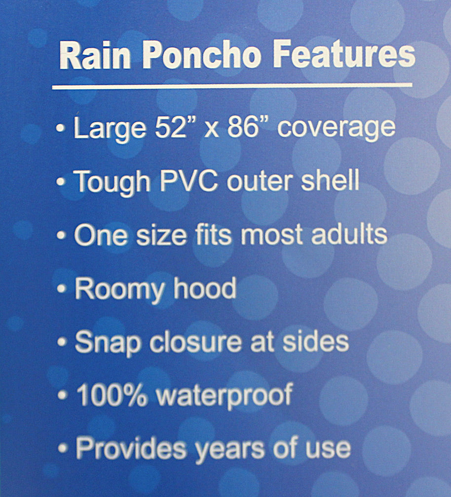 Huskers Mid-Weight Rain Poncho