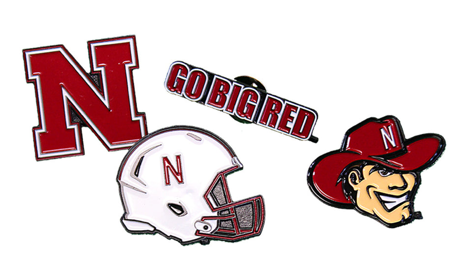 Nebraska Team Pride Pin Set