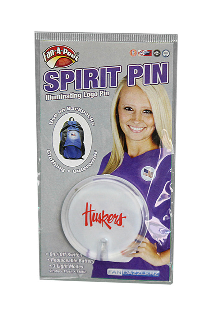 Huskers Illuminated Spirit Pin