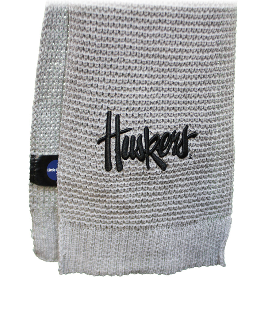 Huskers Waffle Knit Scarf