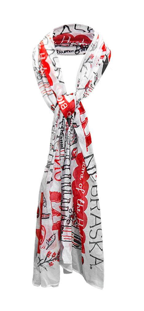 Cornhusker Julia Gash Ladies Scarf