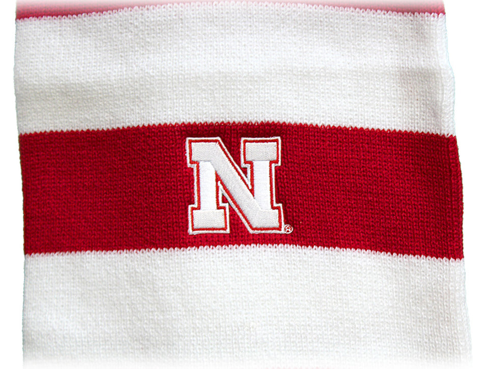 Nebraska Rugby Knit Scarf