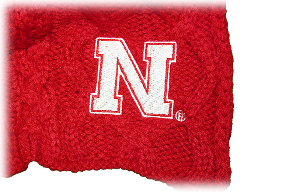 Nebraska Cable Knit Scarf