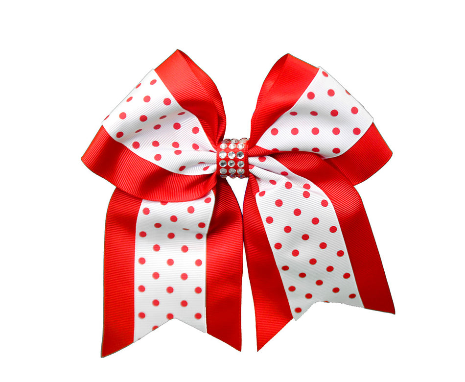 Happy Huskers Polka Dot Hair Bow