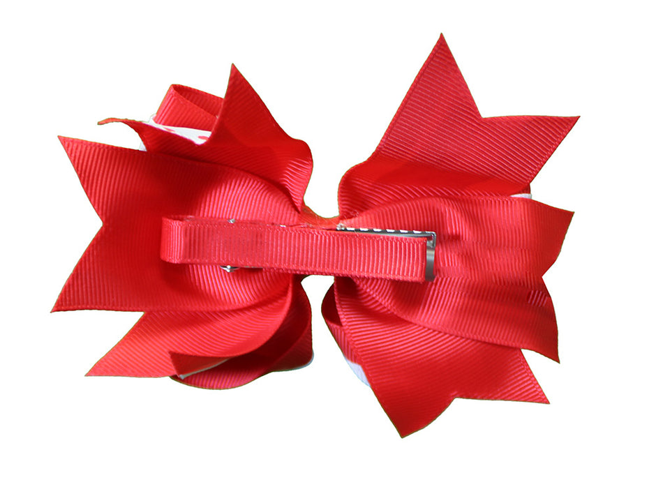 Polka Dot Game-Day Hair Clip