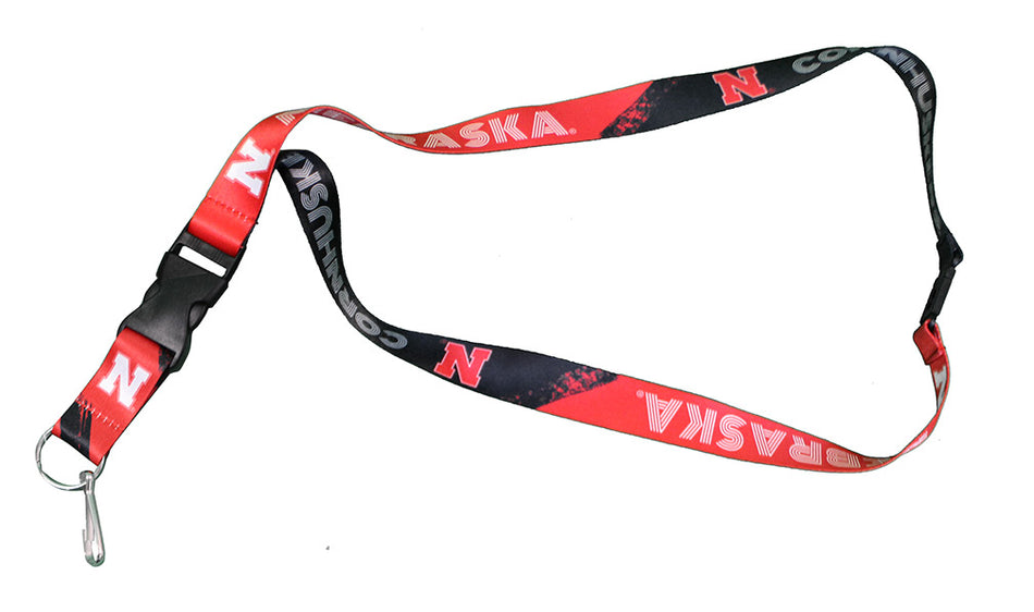 Nebraska Cornhuskers Crossfade Breakaway Lanyard