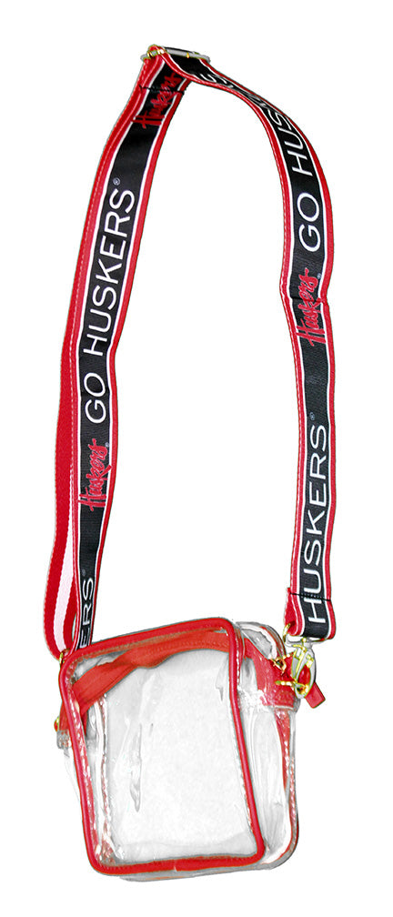 Nebraska Go Huskers Soho Clear Strap Purse