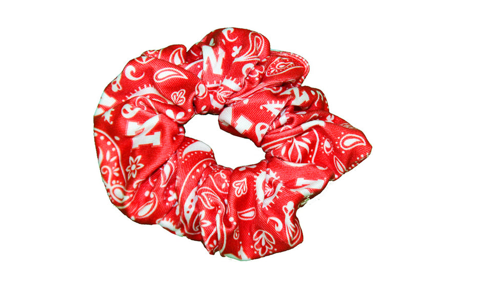 Womens Nebraska Paisley Scrunchie