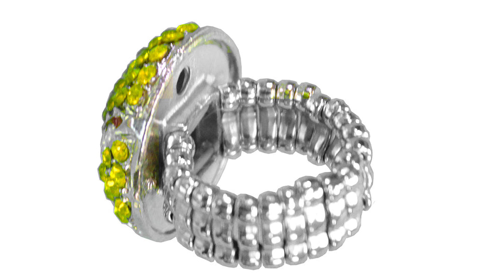 Nebraska Softball Bling Stretch Ring