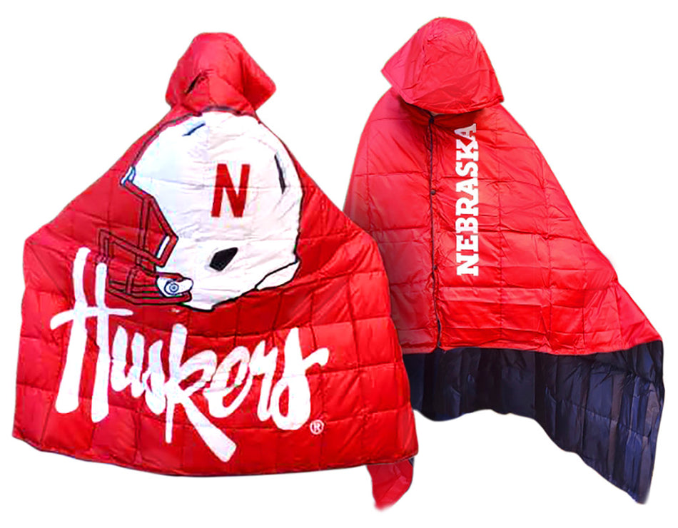 Huskers All Cover Poncho