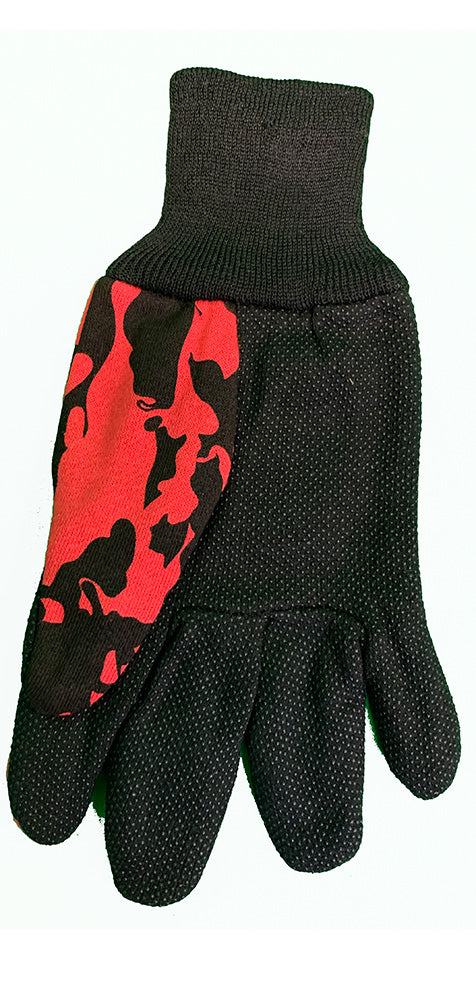 Husker Grit Camo Utility Gloves