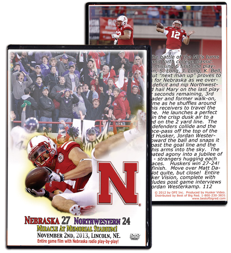 2013 Nebraska vs Northwestern DVD