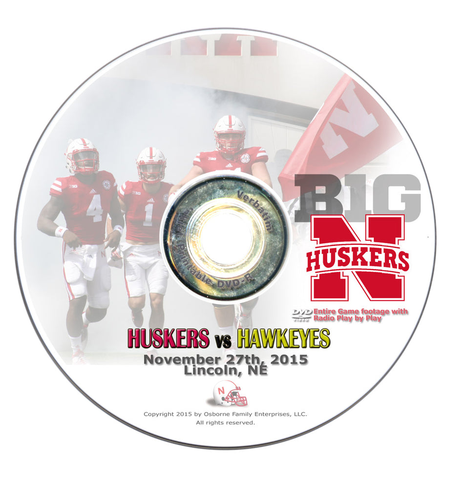 2015 Nebraska vs Iowa DVD