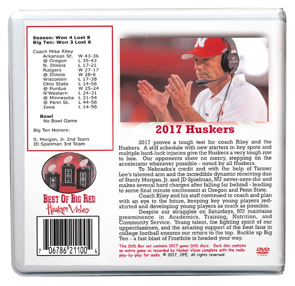 2017 Nebraska Football Season on DVD