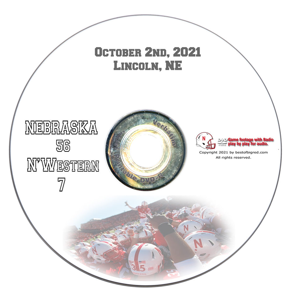 2021 Nebraska vs Northwestern