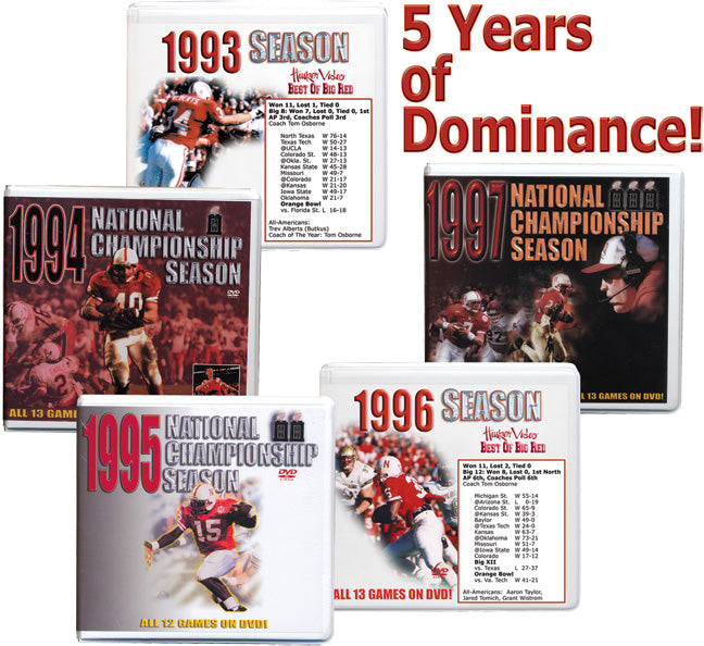 5 Years of Dominance Season Box Sets!
