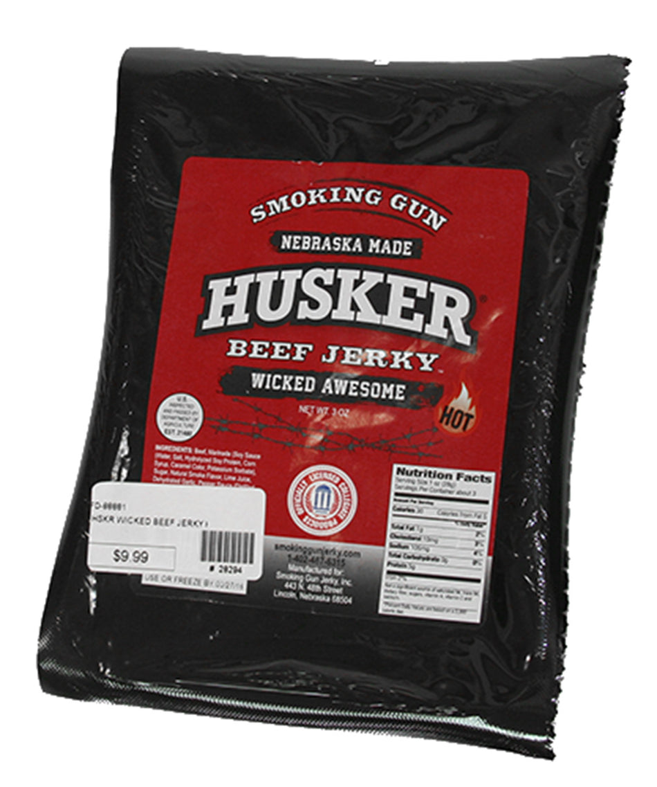 Husker Wicked Beef Jerky HOT