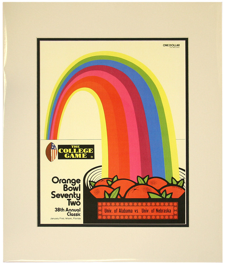 1972 Orange Bowl Historical Program Cover