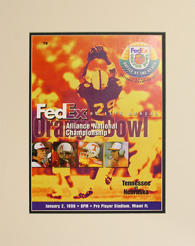 1998 Orange Bowl Historical Program Cover