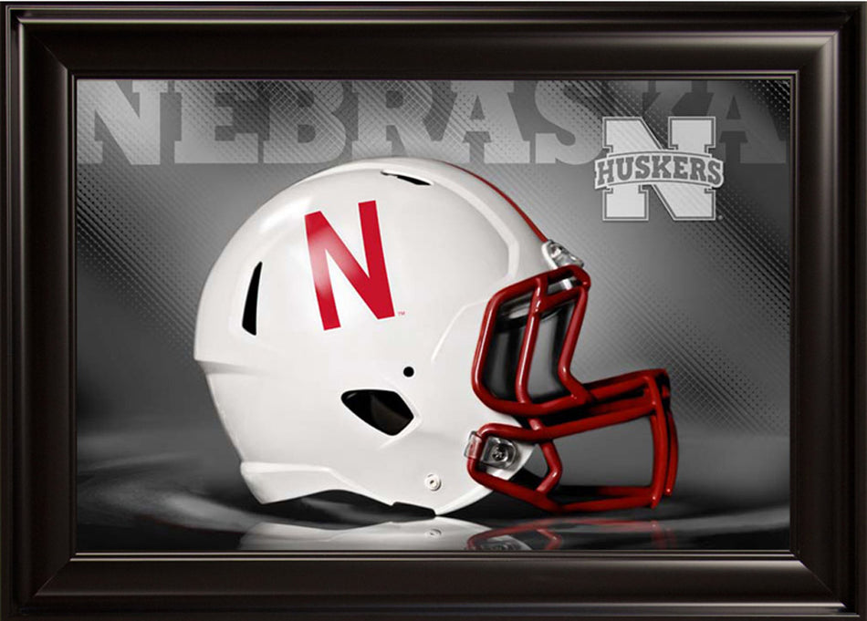 Framed Husker Speed Helmet Print