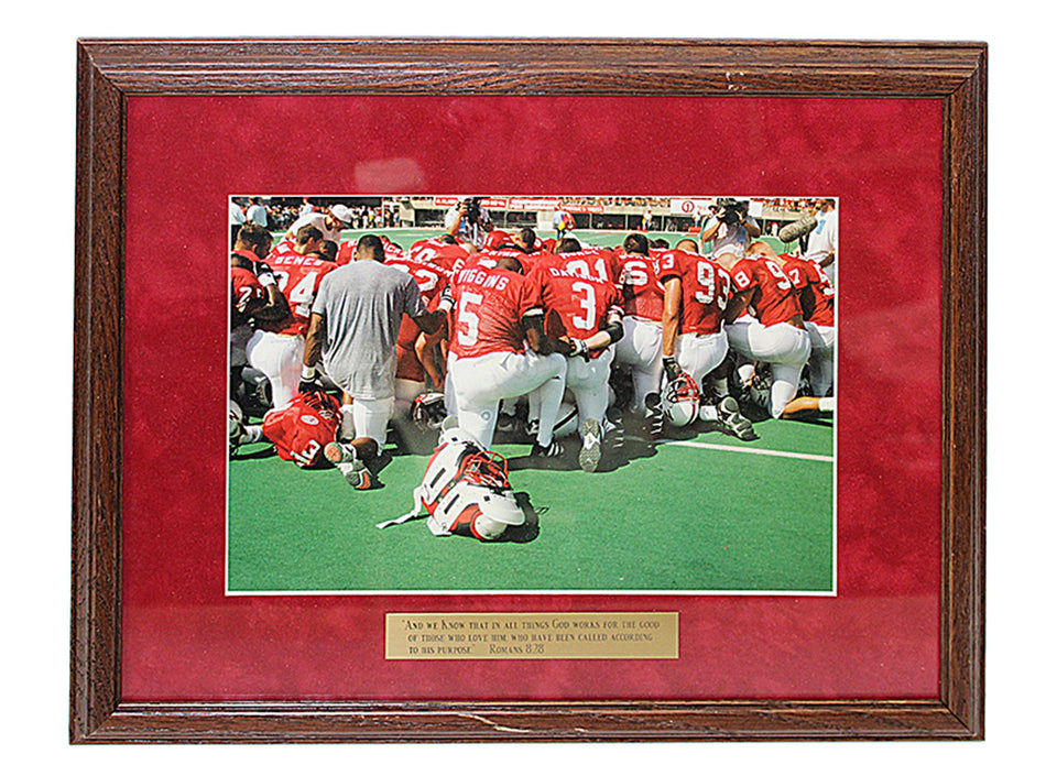 Husker Prayer Plaque