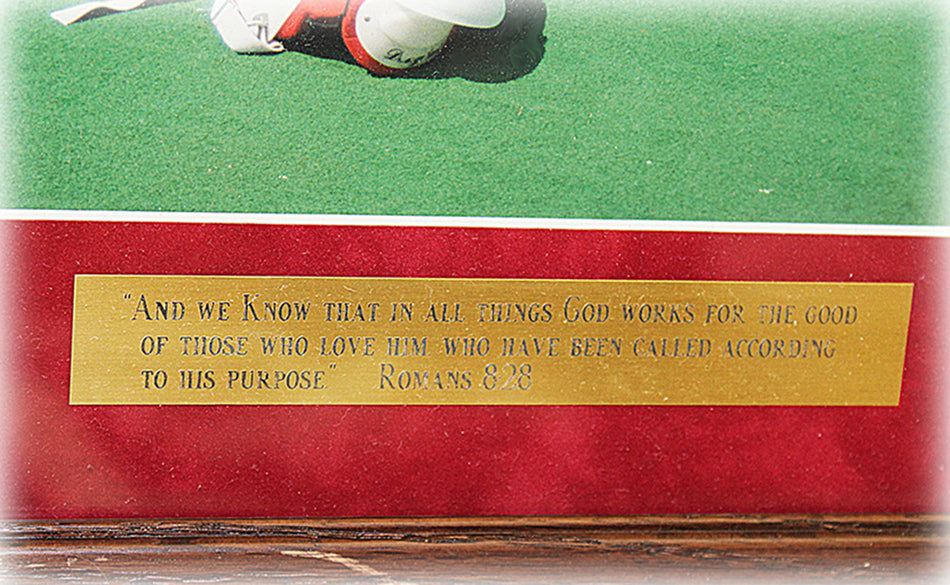 Husker Prayer Plaque
