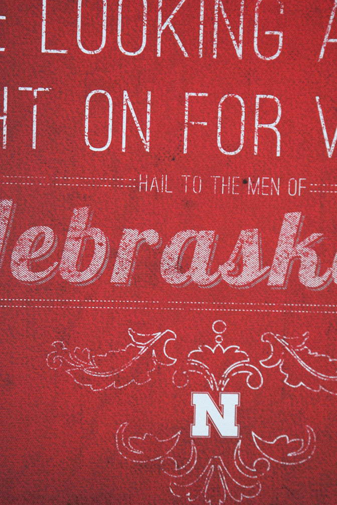Cornhuskers Song Canvas