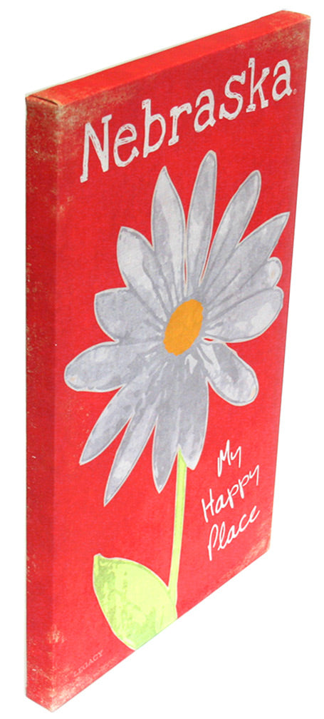 Nebraska Happy Place Canvas Wrap