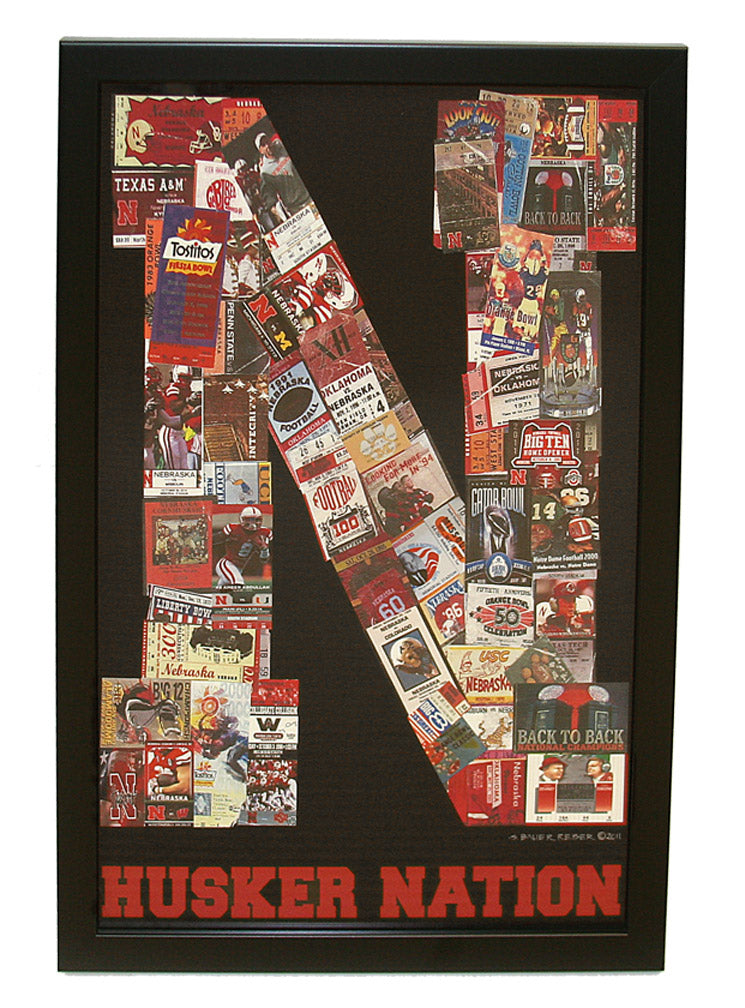 Iron N Framed Ticket Print - Black