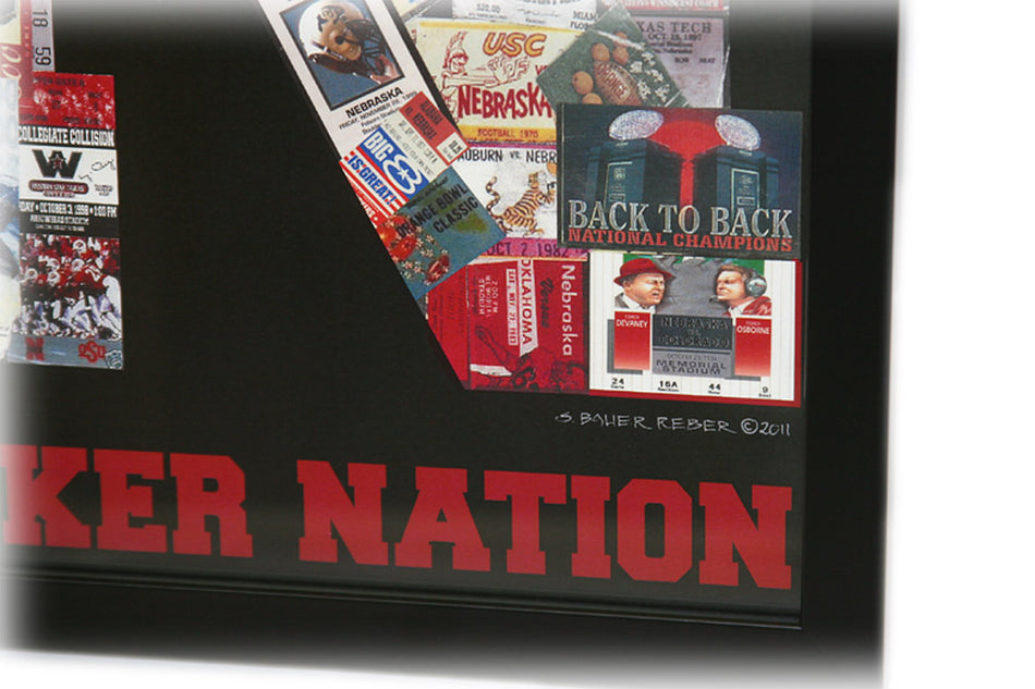 Iron N Framed Ticket Print - Black
