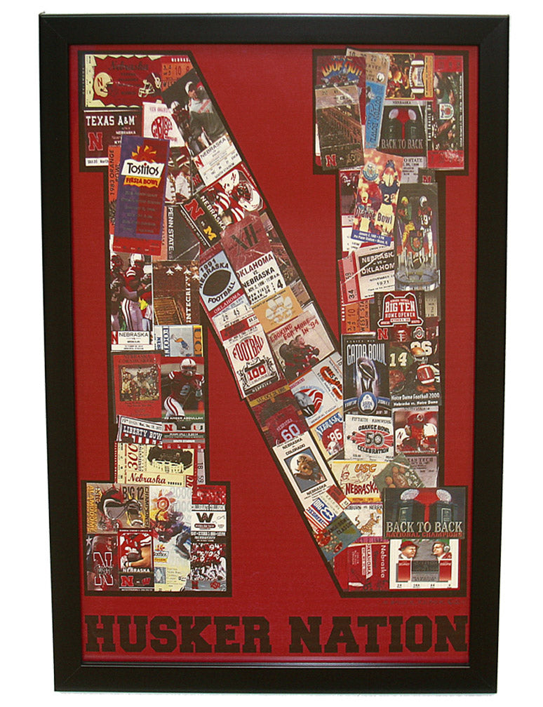 Iron N Framed Ticket Print - Red