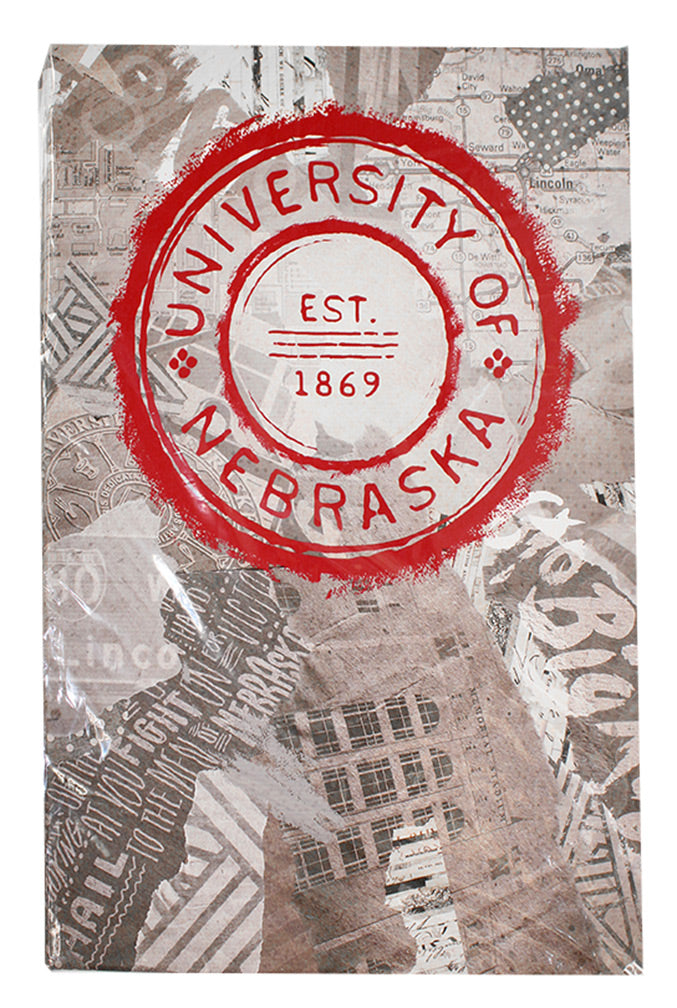 Husker Scrapbook Canvas Wrap