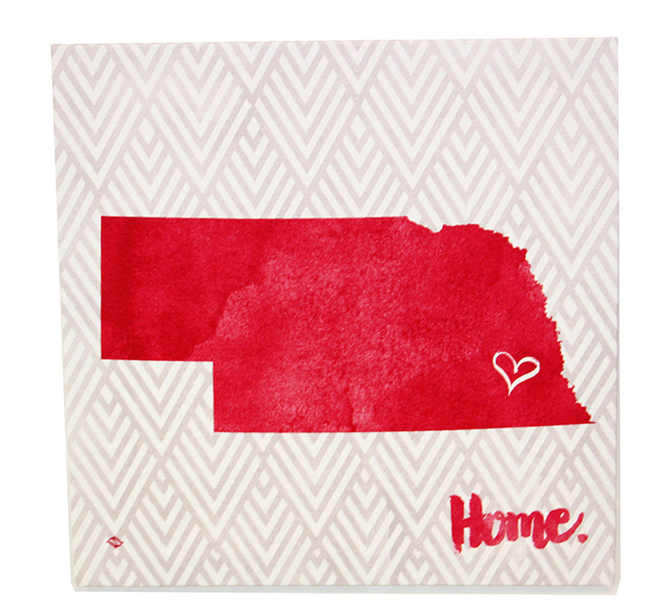 Nebraska Home State Canvas Wrap