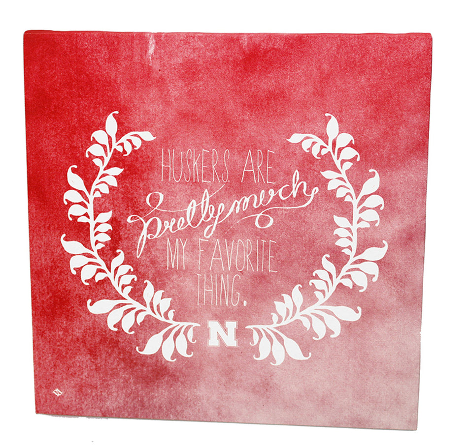 Huskers Favorite Things Canvas Wrap