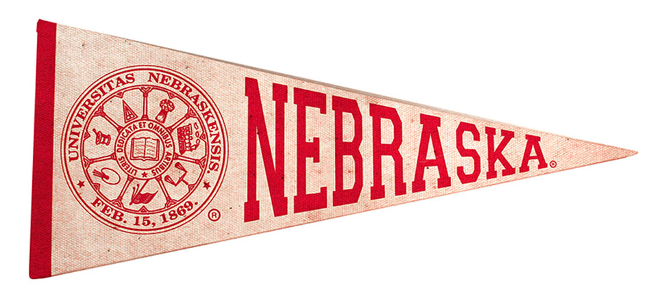 Nebraska Canvas Pennant