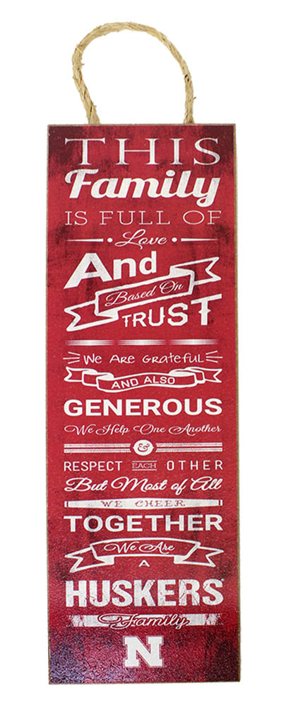 Husker Family Cheer Plaque