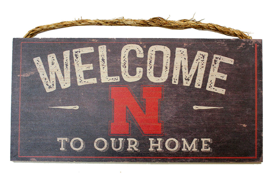 Nebraska Welcome Wood Sign