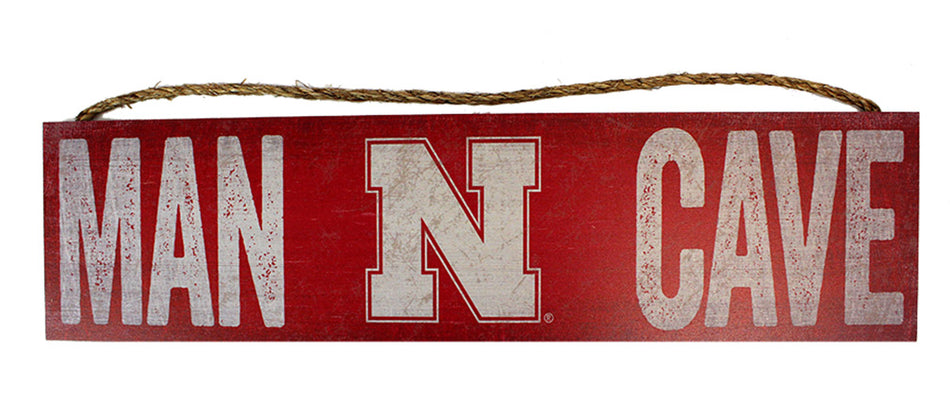 Husker Man Cave Wood Wall Sign