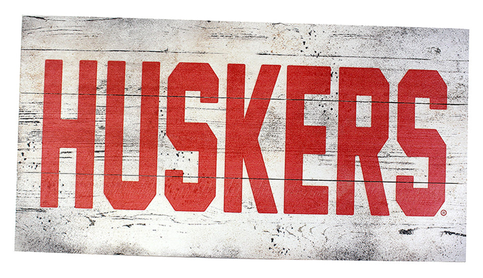 Huskers Weathered Fence Plank